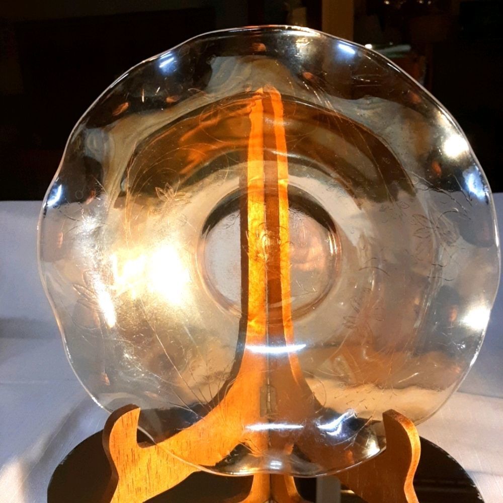 Home  Carnival Vintage  Glass Bowl 10.5‎ x12.5